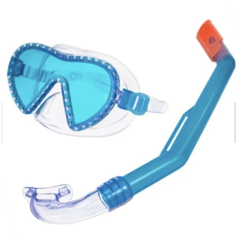 Dolfino Child Latex Free Swim Mask and Snorkel Set with Wideangle View